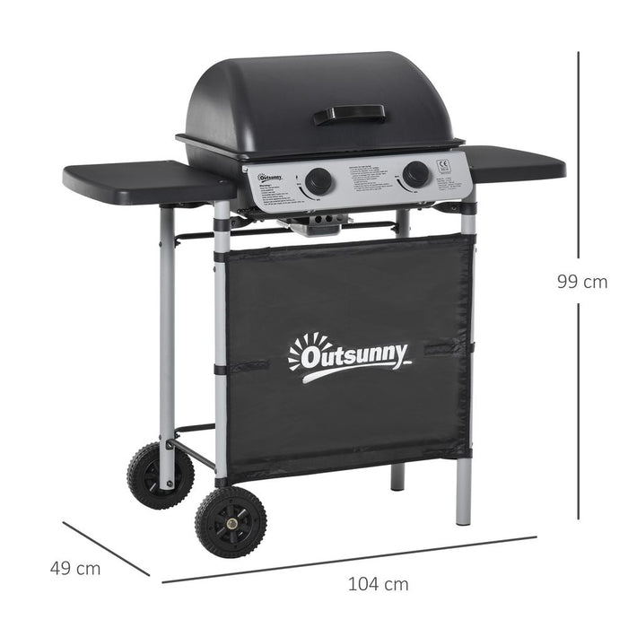 High-Performance Gas BBQ Grill - 2 Burner Propane Grill