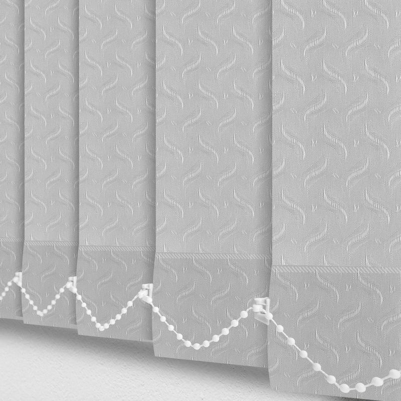 Durable 89mm Dolphin Grey Steel Vertical Blind Slats - 2400mm Length - High Quality (J8795)