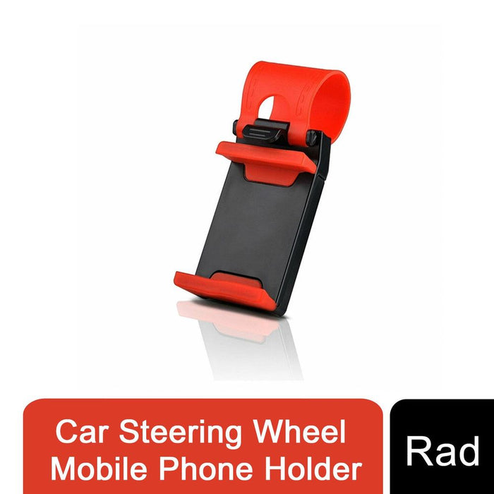 Durable Car Steering Wheel Mobile Phone Holder - Secure & Hands-Free