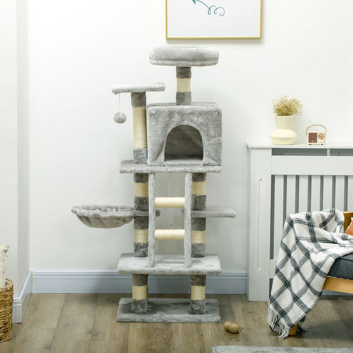 PawHut 132cm Multi-Activity Cat Tree - Quality, Fun, and Comfort for Your Cat!