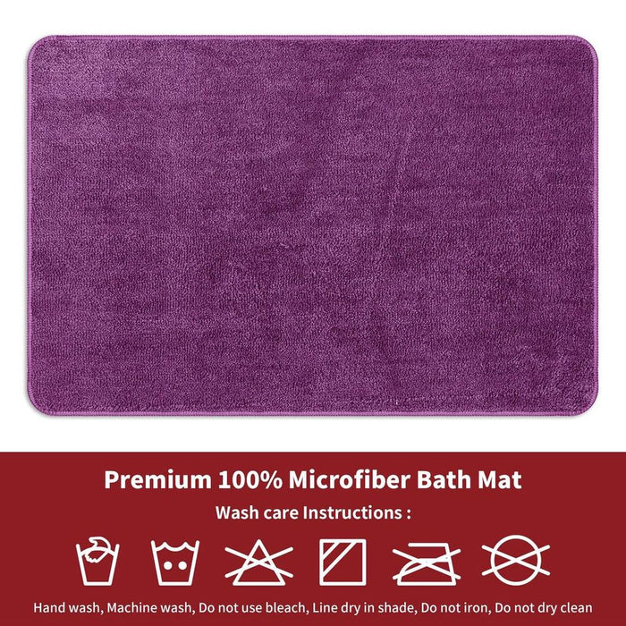 Luxury Purple Bath Mat - 60x90cm - Ultra Soft & Fluffy - Premium Quality