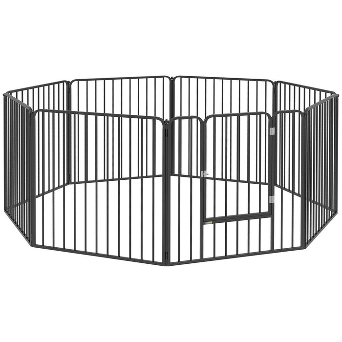 Premium Small/Medium Dog Playpen - 80cm Heavy-Duty 8 Panel Pet Fence