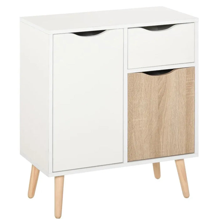 White Storage Cupboard w/ Drawer - Bedroom & Living Room - High Quality & Stylish Design