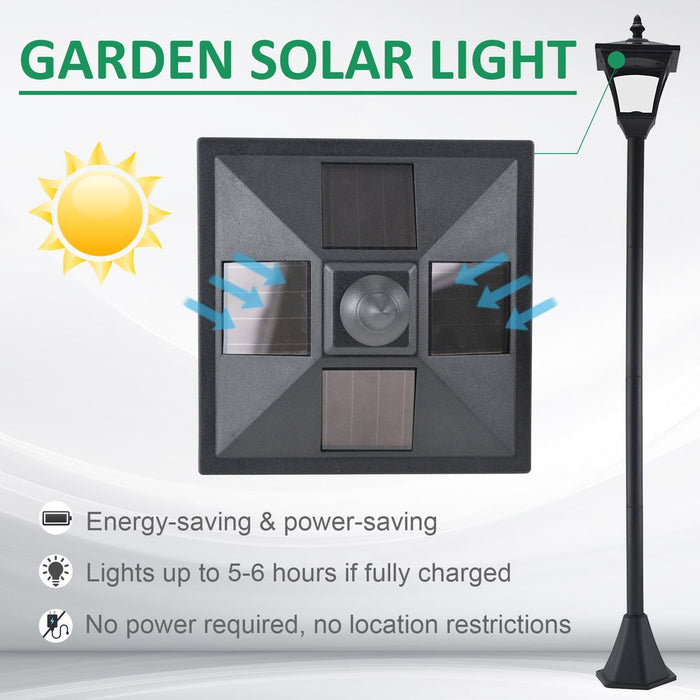 Dimmable LED Solar Post Lamp: Stylish & Affordable Lighting Solution for Gardens, Patios, and Decks. Water-Resistant & Energy-Saving!