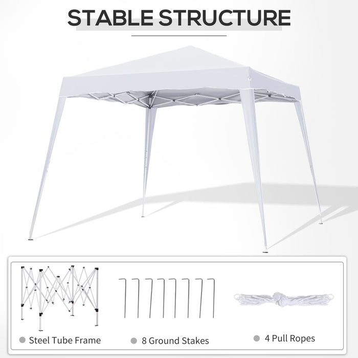 Outsunny Pop-Up Tent: Spacious 3x3m Gazebo - Perfect for Picnics, Events, Festivals - High Quality, Easy Setup