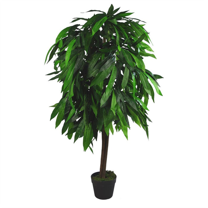 Large 120cm Tall Artificial Mango Tree - High-Quality, Realistic Foliage - Perfect for Homes & Offices