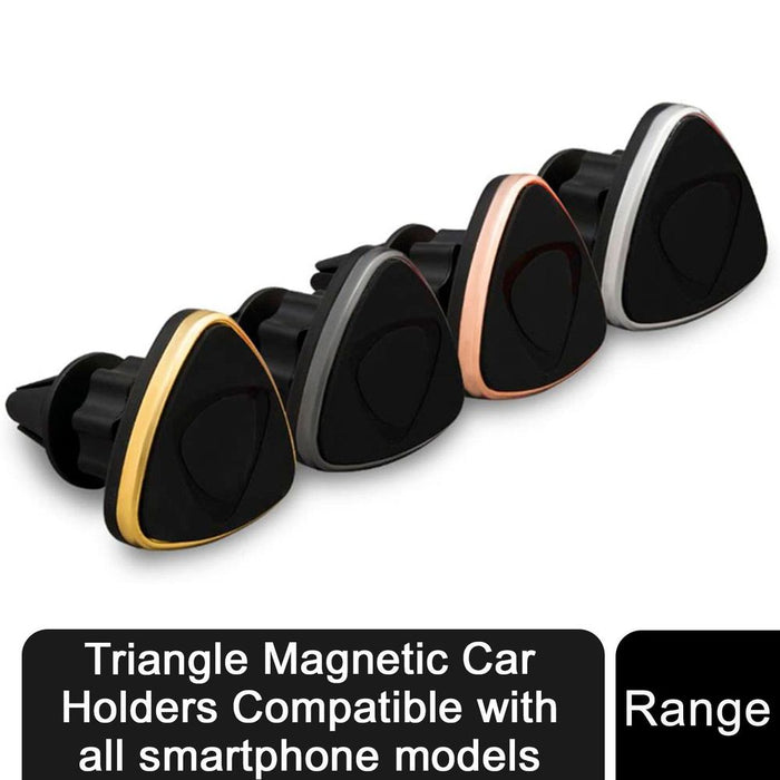 Triangle Magnetic Car Holders Compatible with All Smartphone Models