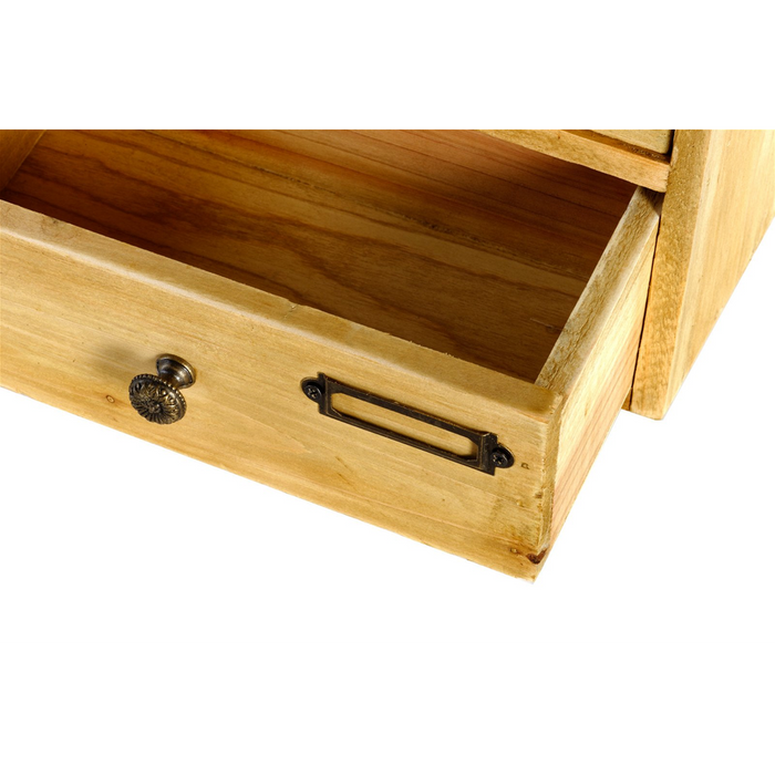 Premium 4 Drawer Wooden Storage - 23x13x34cm