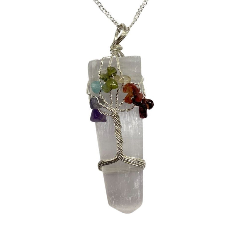Handmade Tree of Life 7 Chakra Pendant