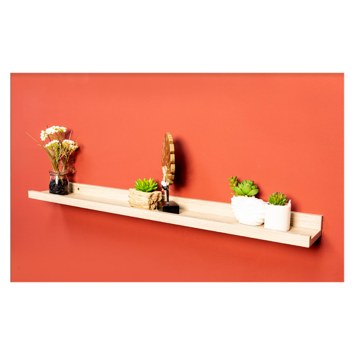 Premium OAK Floating Wall Shelf - Set of 2 | Quality MDF | 80cm | Professional Seller