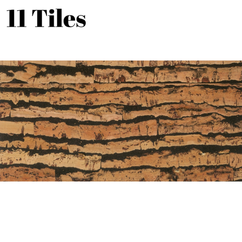 Decorative Cork Wall Tiles - Tigre - 1 Pack - 1.98m2 (21.31sqft)