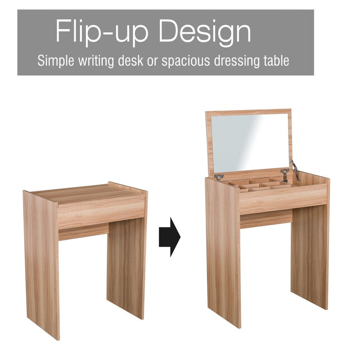 Stylish Dressing Table Set - Mirror & Stool