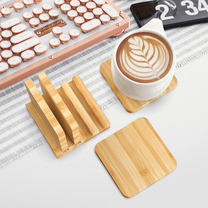 Natural Bamboo Coasters - Protect Your Furniture with Style