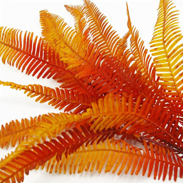 High-Quality Autumn Fern Bush - 55cm - Lifelike Artificial Plant