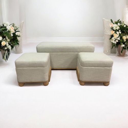 93/41/41CM SET 3 WOODEN TRUNK