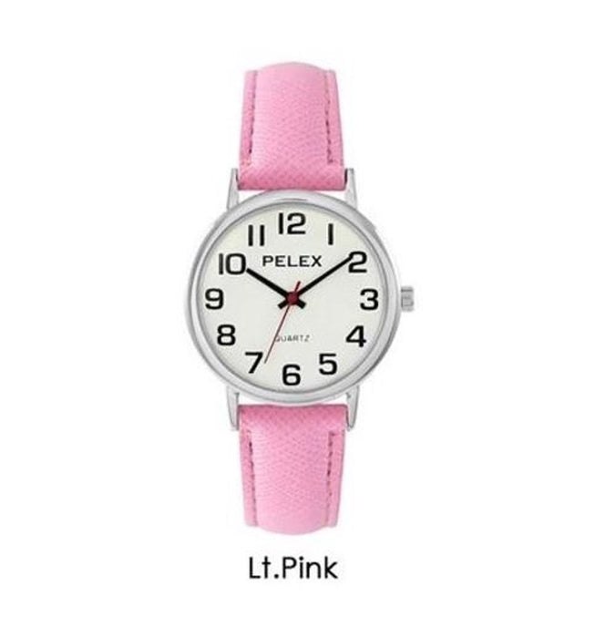 Pelex Mens / Ladies Big Dial Coloured Leather Strap Quartz Watch PLX-048 Available Multiple Colour