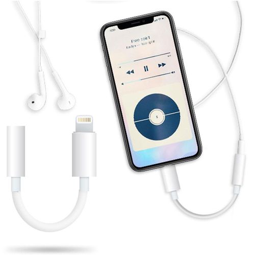 FX Earphone Converter, Phone to Aux with Premium Sound Quality - White