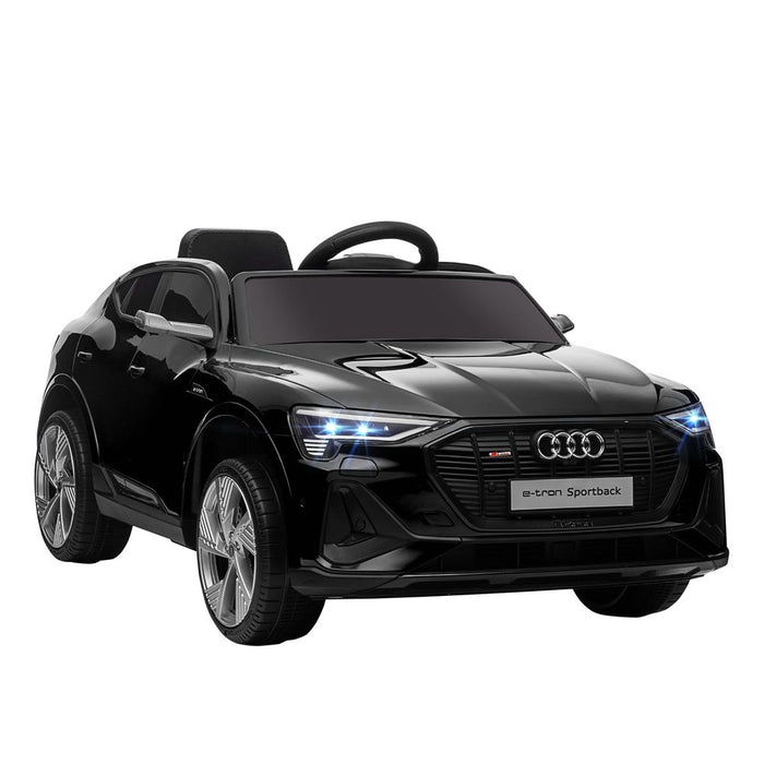 Premium 12V Audi E-tron Electric Ride-On Car w/ Remote Control, Lights, Music - Black