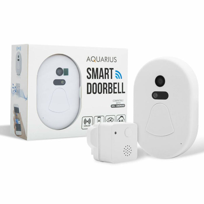 Aquarius WiFi Wireless Smart Camera Doorbell[White]