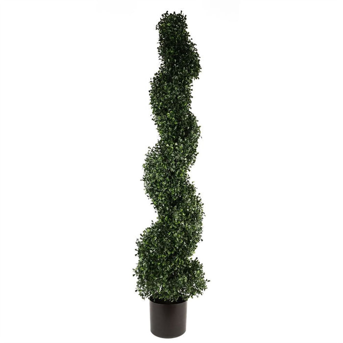 120cm UV Resistant Boxwood Tree Spiral Topiary 1058 leaves