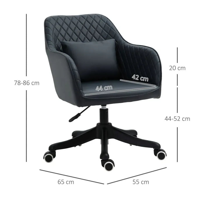 Premium Electric Massage Office Chair - Rechargeable Lumbar Pillow, Wheels for Comfortable Work