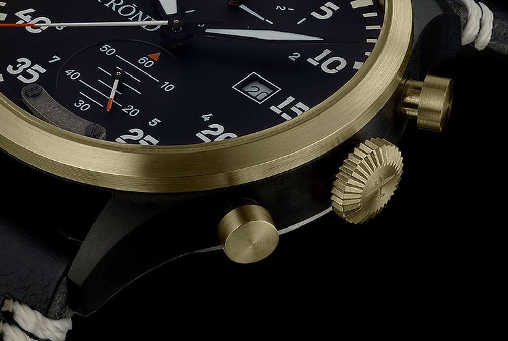 Strond DC-3 MKll Aviation Watch | Swiss Movement | Black & Bronze