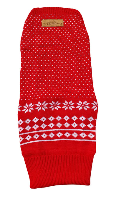 The Bailey Fair Isle - White on Red" - Pre-order Now to Secure Your Supply!