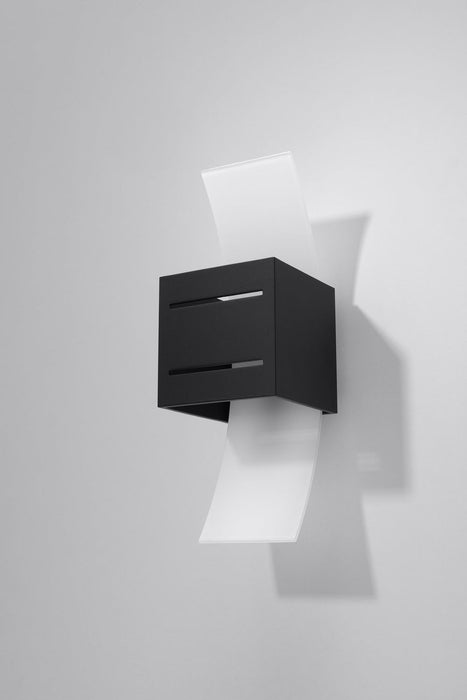 Modern Loft Design Wall Lamp | Black Square Shape | Up/Down | G9