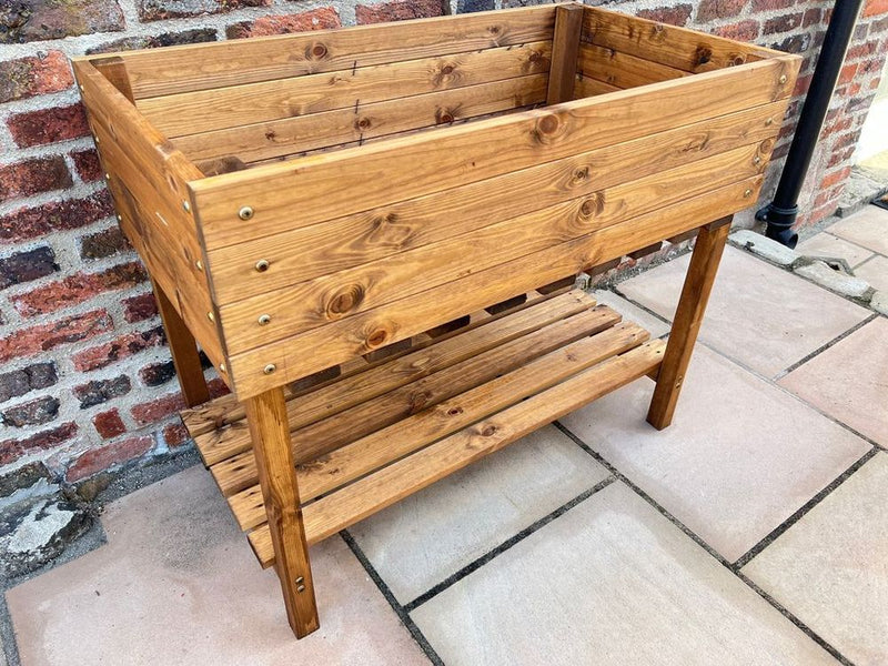 Charles Taylor Peakes Veg Planter - Premium Quality British-made Trough with Drainage | 145L Volume | 10-Year Rot Free Guarantee