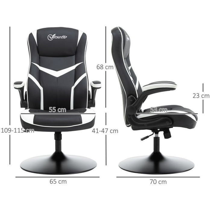 Racing Office Chair PVC Leather Computer Gaming Height Adjustable