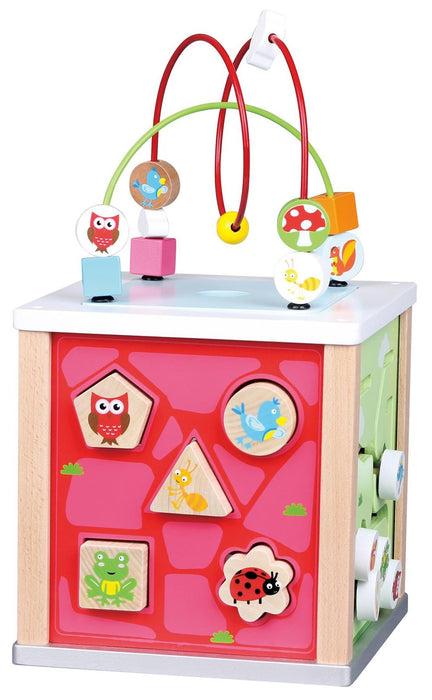 LELIN NATURE Activity Cube: Educational Toy for 12+ Months - Shape Recognition, Color Recognition, Hand-Eye Coordination