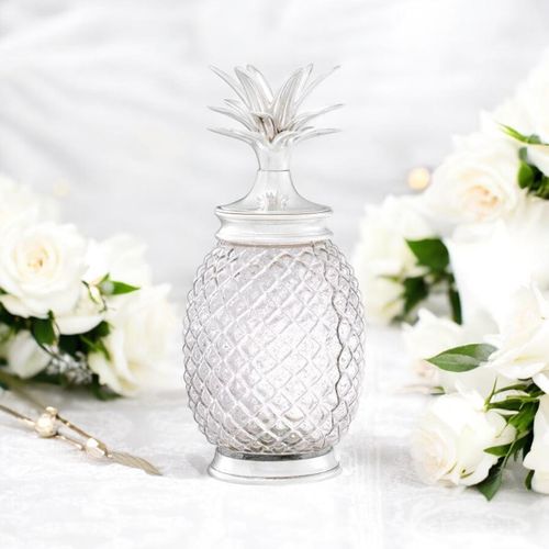 23CM NICKEL PLATED DECORATIVE PINEAPPLE