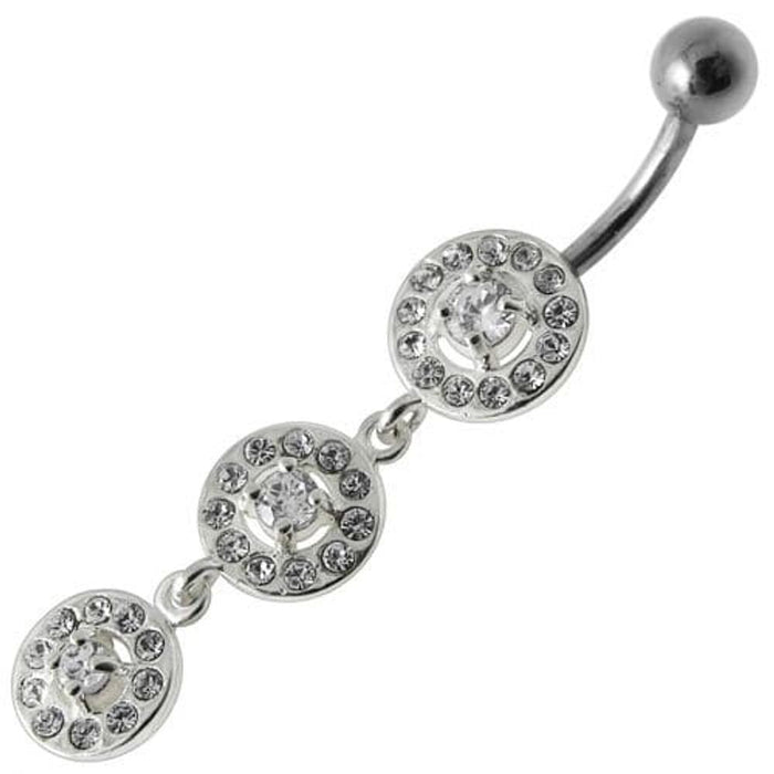 Fancy Old Classic Design Dangling Navel Ring