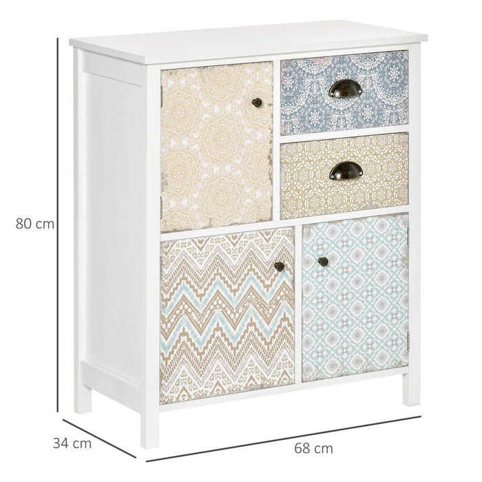 Drawer Table Sideboard Multi-purpose Storage Chest Shabby Chic