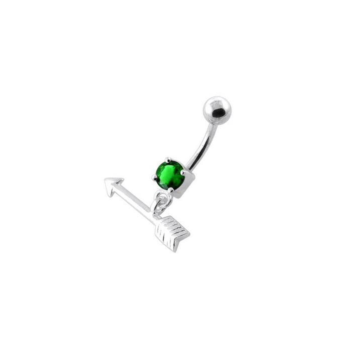 Trendy Arrow belly piercing ring