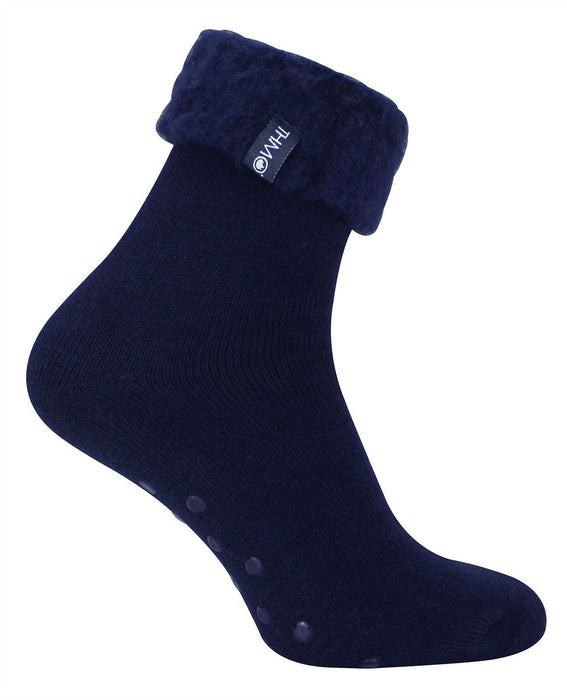 THMO - Mens Plain Slipper Bed Socks