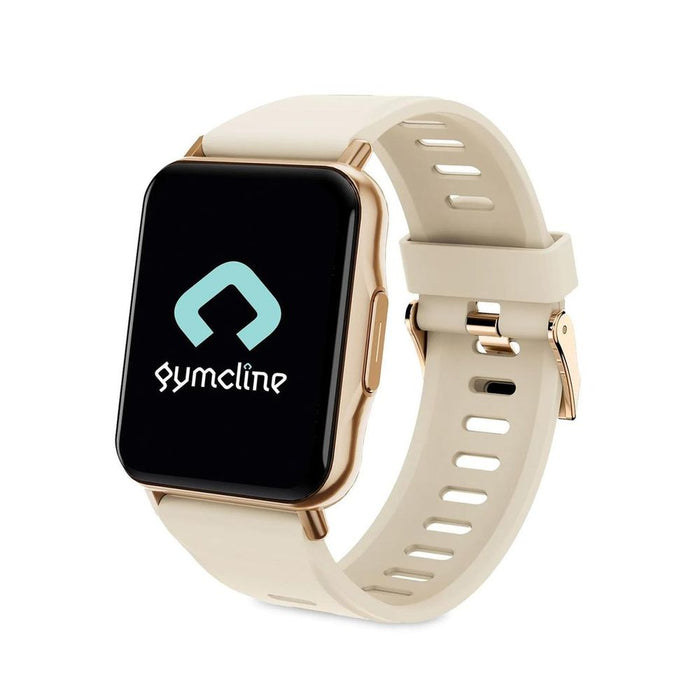 Ultimate Fitness Tracker: Gymcline Ciro-25 Sports Modes, IP68 Waterproof, Cream