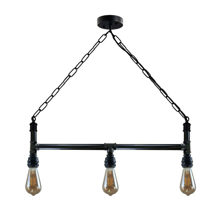 Industrial Steam Punk 3Way Over Table Light Indoor Ceiling Hanging Pendant Light