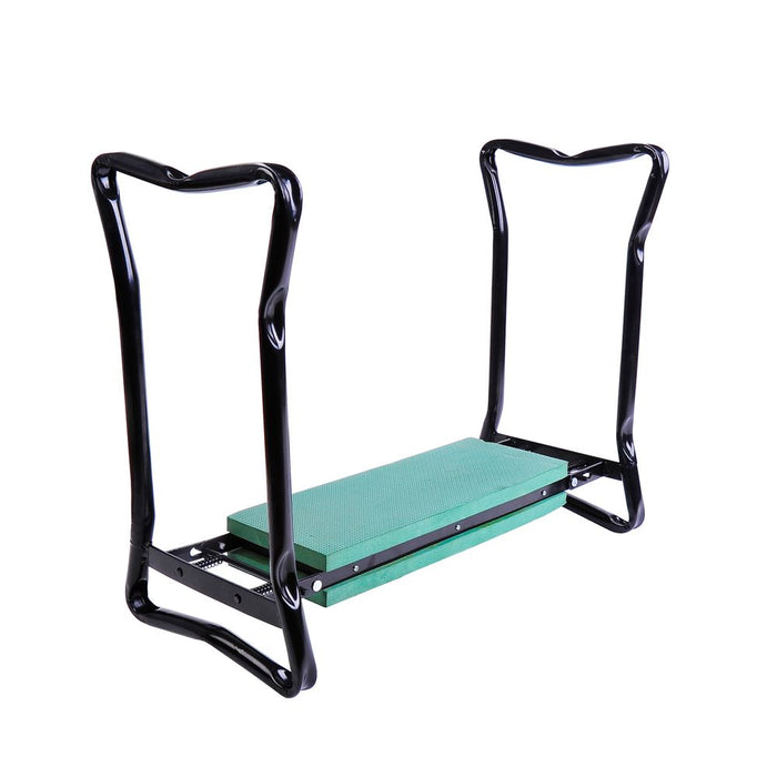 Premium 2-in-1 Garden Kneeler Bench - Green/Black