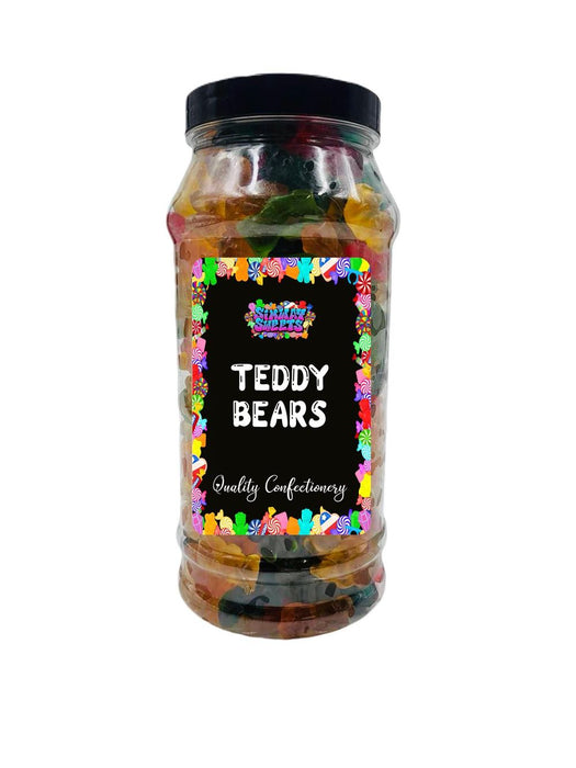 Premium Teddy Bear Gummy Jelly Sweets Gift Jar - Retro Candy Lovers, Delivered to Your Door!