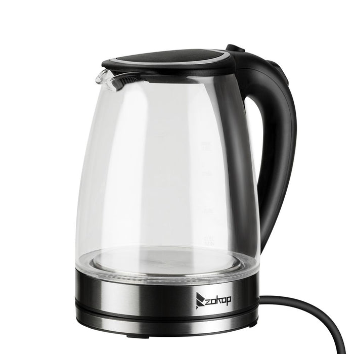 HD-1857-A 220V 2000W 1.8L Electric Glass Kettle UK Plug