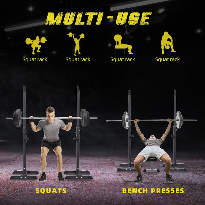 Premium Power Rack Barbell Stand for Home Gym - High Quality & Safe