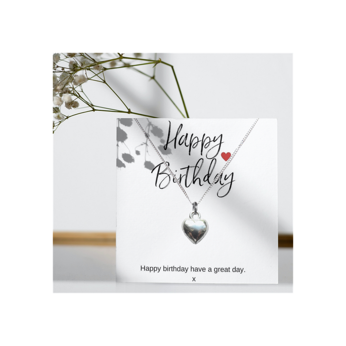 Happy Birthday Necklace - Message Card