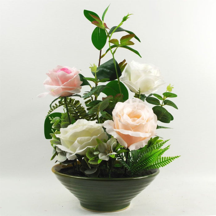 35cm Artificial Mixed Floral Spring Display - High Quality, Realistic, Indoor Use - Buy Now!