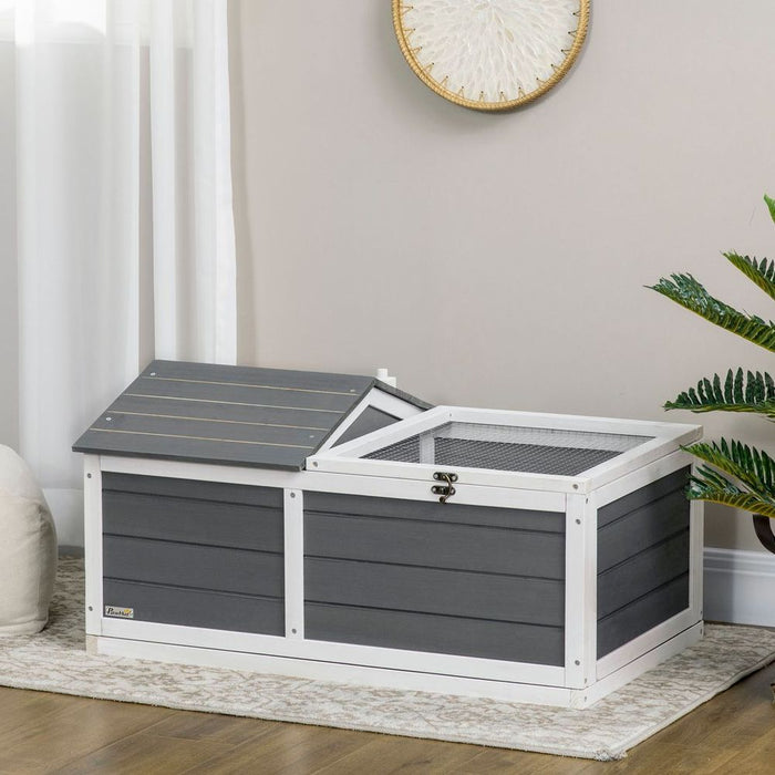 Premium Grey Tortoise House - Indoor/Outdoor Use - High-Quality & Easy Assembly - 43H x 86L x 54W - Shop Now!