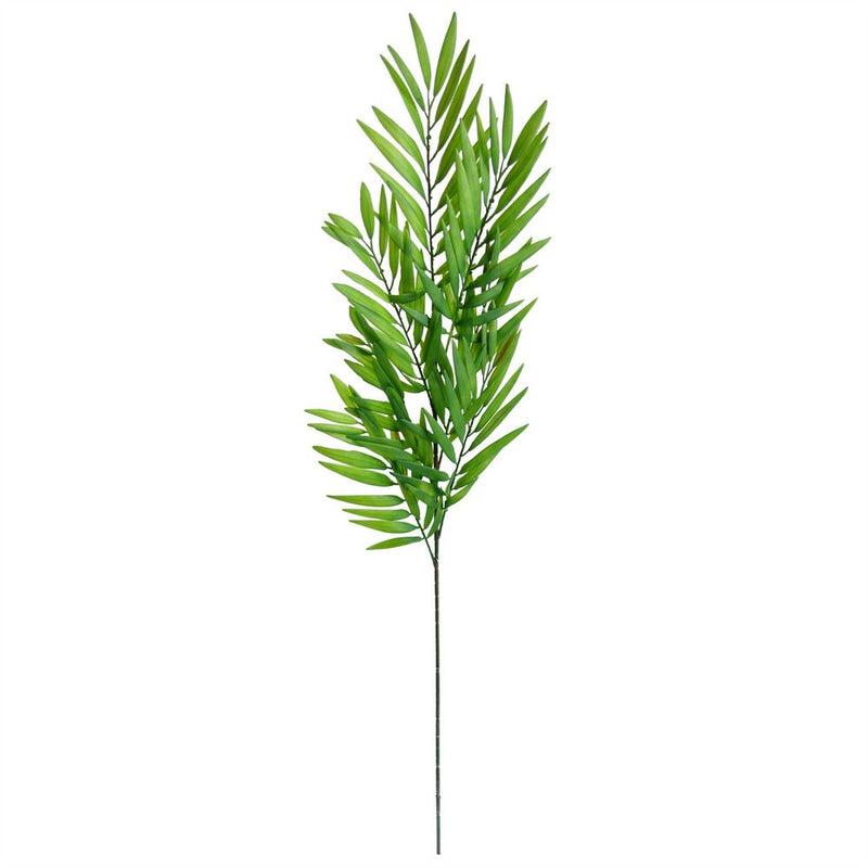 90cm Purple Chrysanthemum and Ferns Glass Vase - Complete Artificial Flower Arrangement Pack