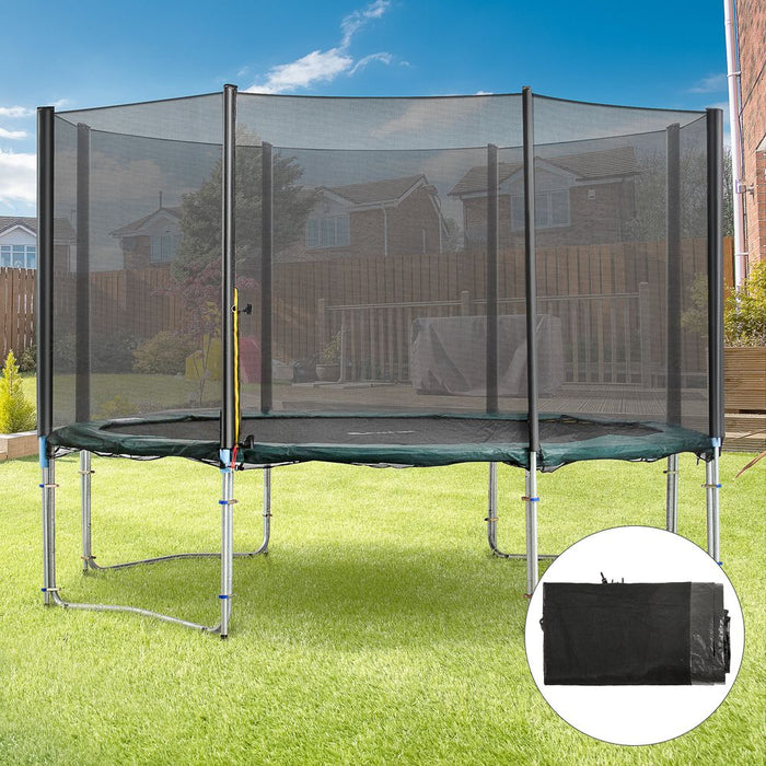 Premium 13FT Trampoline Replacement Net - Safe, Durable, Easy Install - 8 Pole Enclosure Net