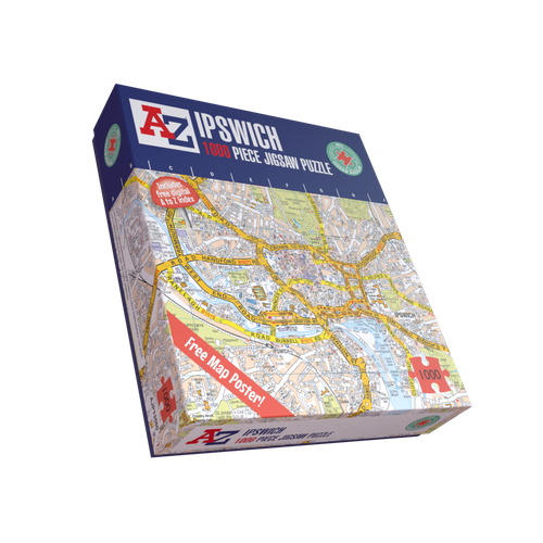 A to Z Map of Ipswich 1000 Piece Jigsaw Puzzle