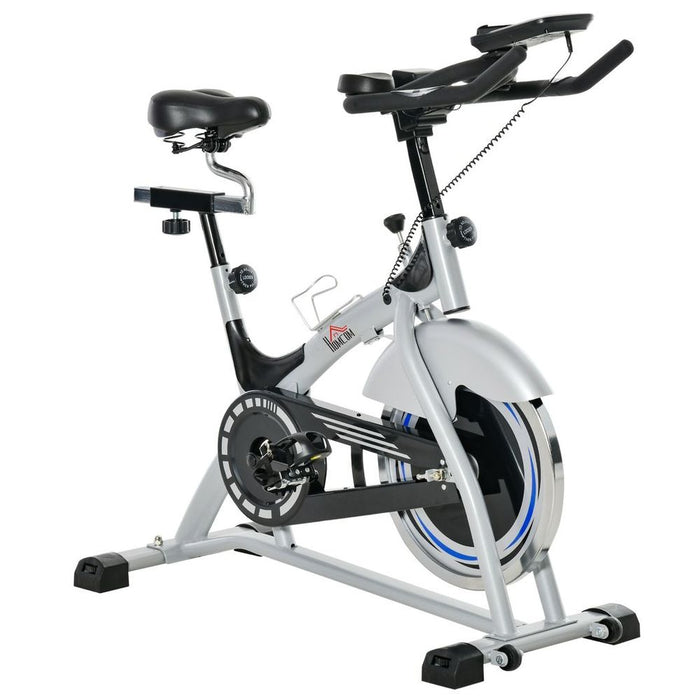 High-Quality HOMCOM Exercise Bike - LCD Monitor, Adjustable Seat & Handle - 15KG Flywheel - Get Fit Now!