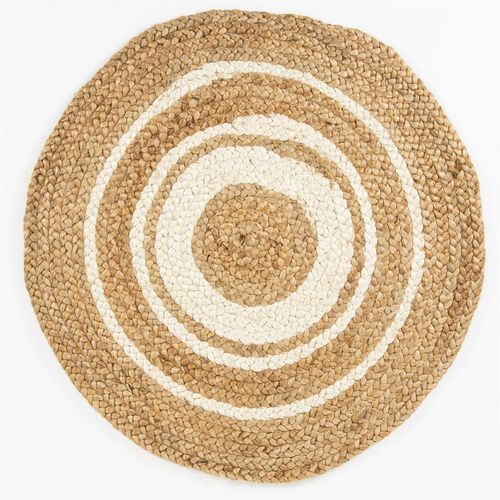 Altrincham Bleached Jute 120x120cm Circle Rug